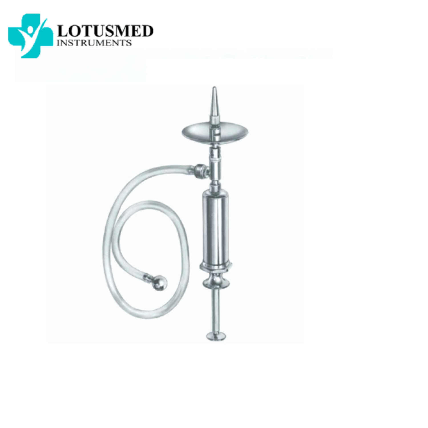 Ear Syringe, complete, self filling in plastic pouch