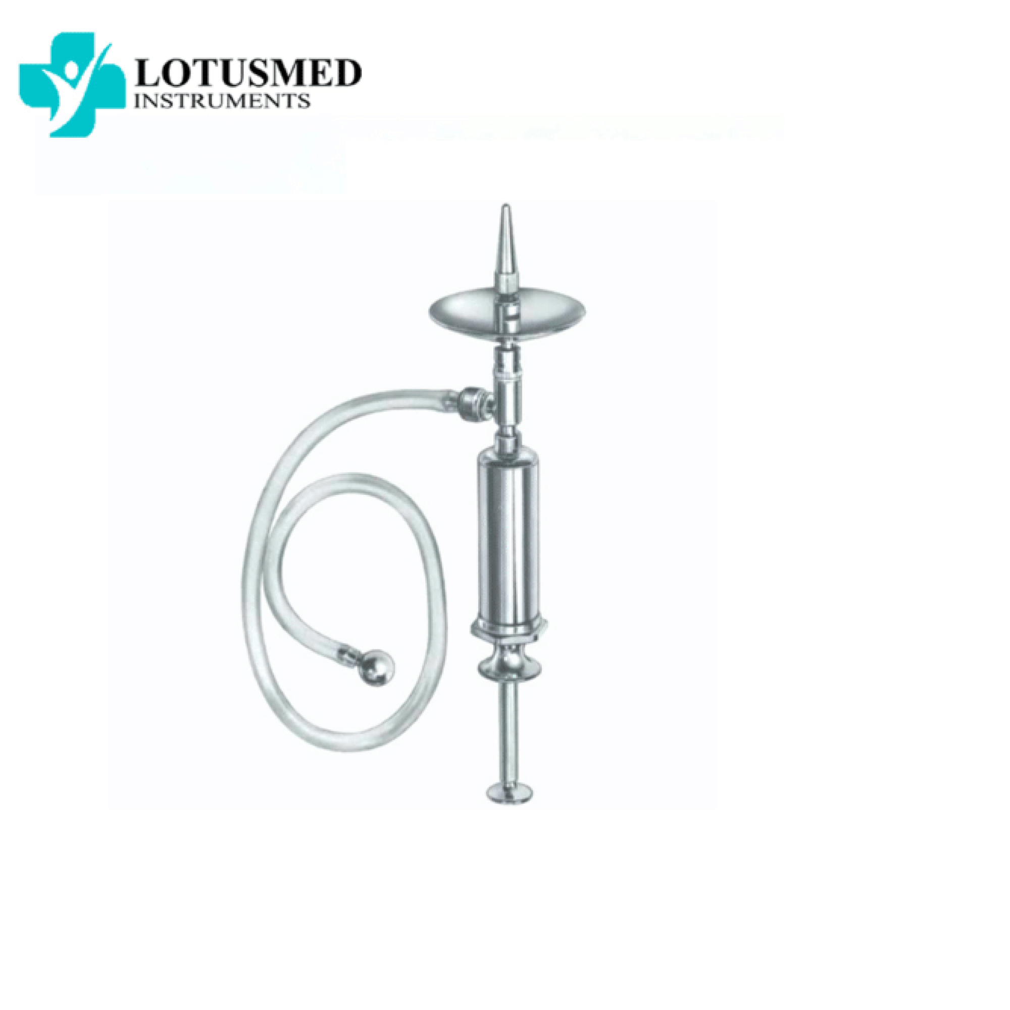 Ear Syringe, complete, self filling in plastic pouch