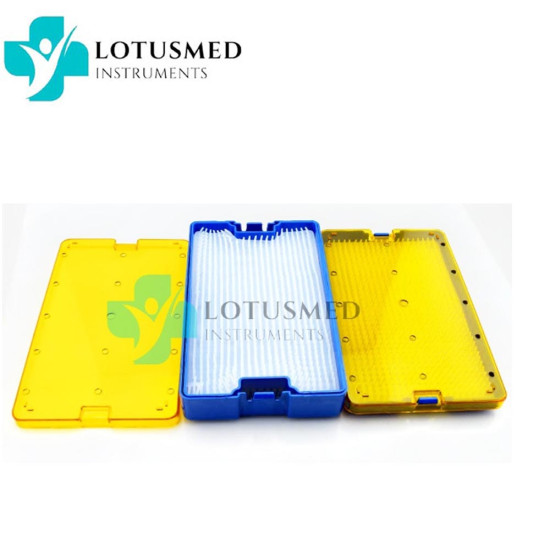 Plastic Microsurgical Boxes Single & Double with silicon matts 