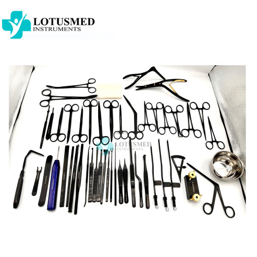 Gubisch Rhinoplasty Instruments Set Full Black Color / Stainless Steel