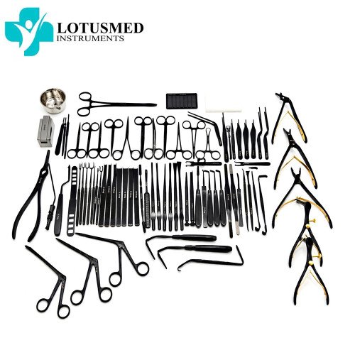 Rhinoplasty instruments SET of 82 PCS  Full Black 
