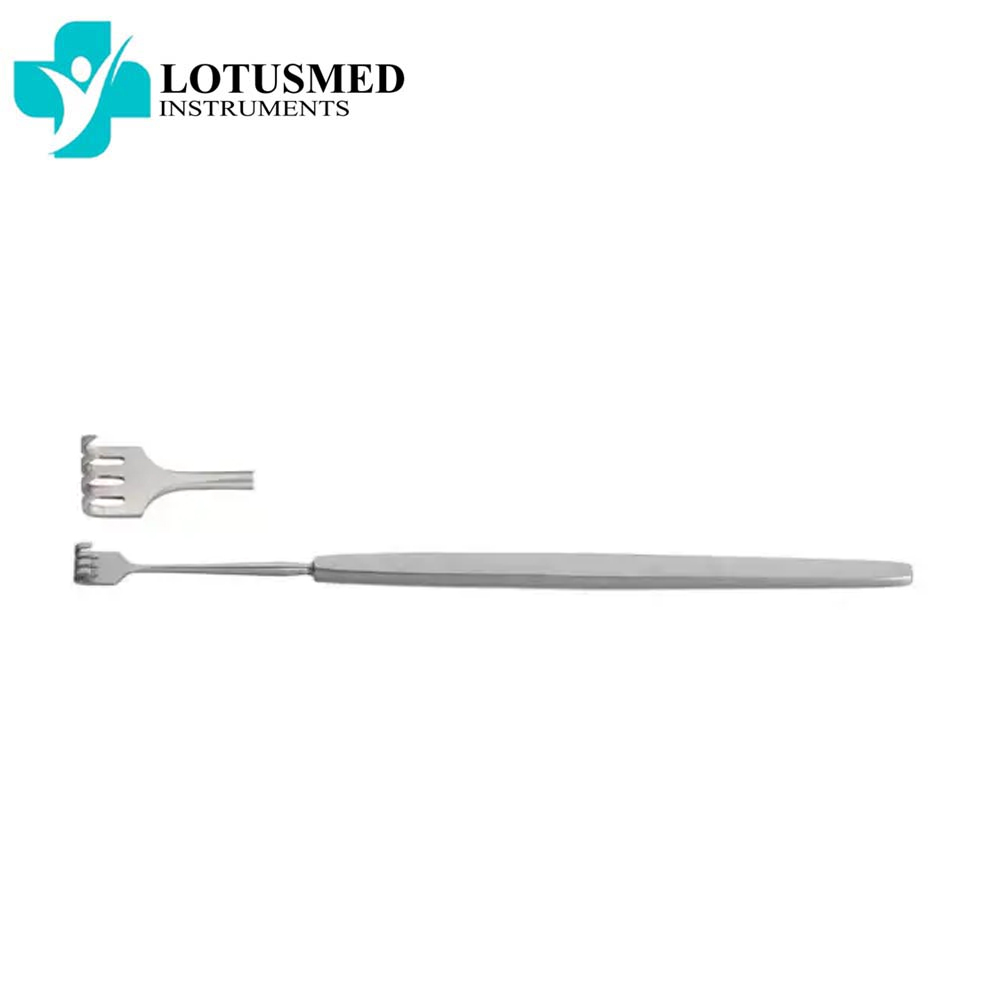 Rollet Retractor 4 Prongs Sharp 14cm
